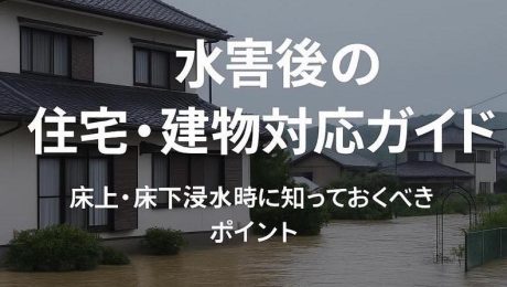 水害発生中！〜床上・床下浸水時に知っておくべきポイント〜